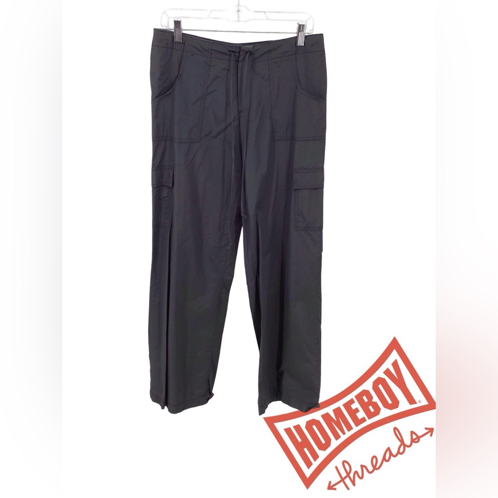 Gray Cargo Pants with Straight-Leg Cut